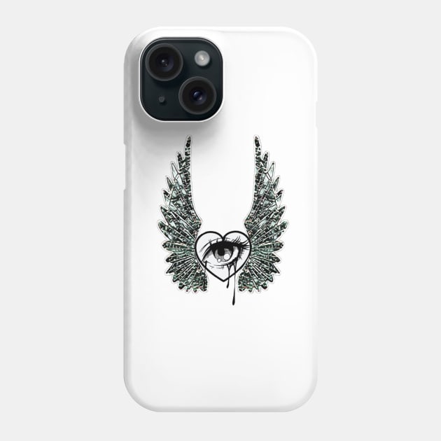 Eye makes your heart enter into a love affair with the approaching Valentine's Day T-Shirt Stickers Phone Case by Ericmas