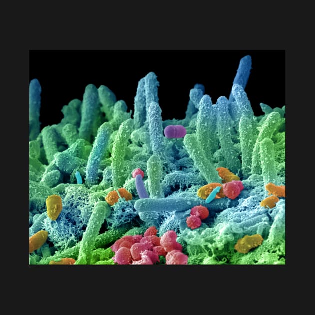 Oral bacteria, SEM (C029/3194) by SciencePhoto