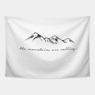 'The Mountains Are Calling' Design Tapestry