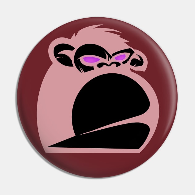 Pink Gorilla Pin by JOGAS