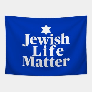 Jewish Life Matter, White Text Tapestry