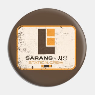 Sarang Station - distressed Pin