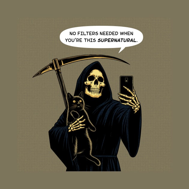 Grim Reaper selfie supernatural by Retro Vibe