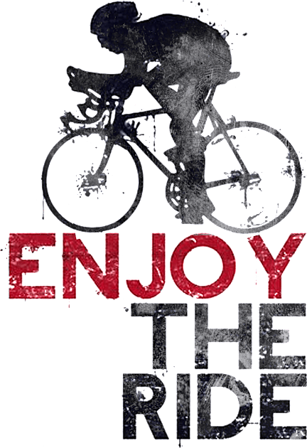 Cycling - Enjoy The Ride Kids T-Shirt by The Blue Box