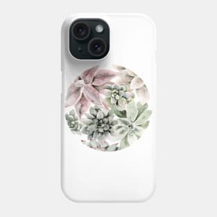 Circular Succulents Phone Case