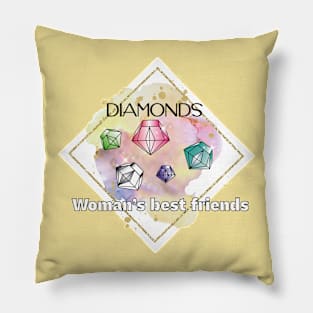 Colored diamond Pillow