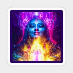 Mystic Goddess Radiating Cosmic Light Magnet