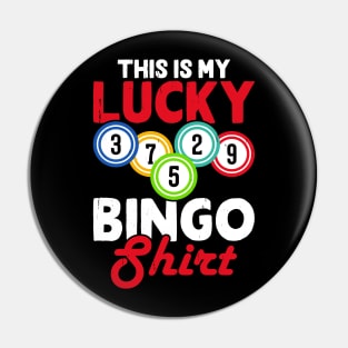 This Is My Lucky Bingo Shirt T shirt For Women Pin