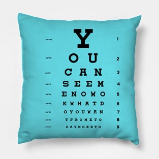 Eye Chart Pillow