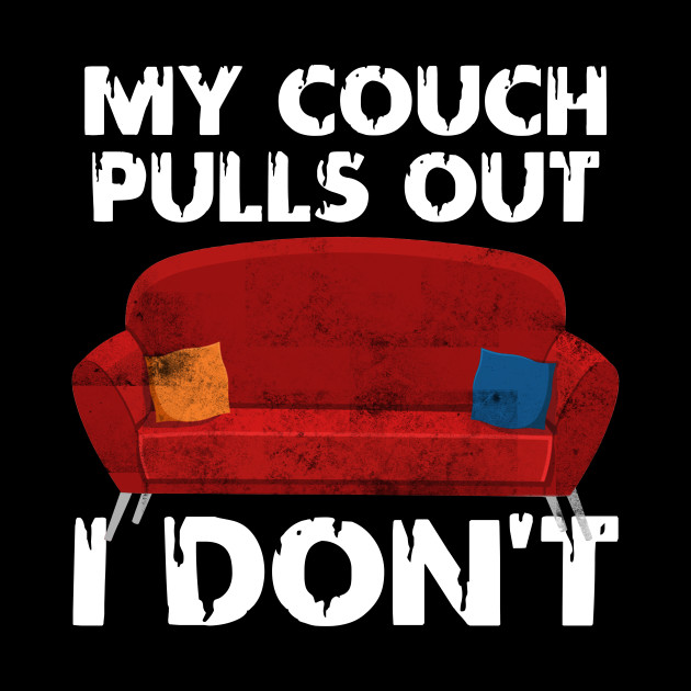 My Couch Pulls Out I Don T Tshirt Funny Gift For Men Women My