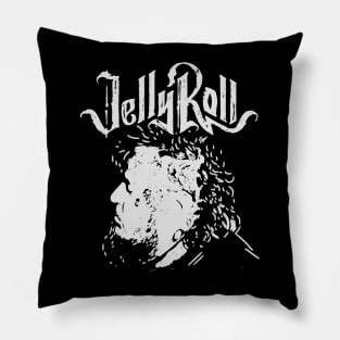 Jelly roll lineart face Pillow