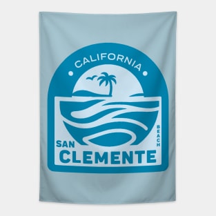 San Clemente Beach Badge Tapestry