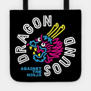 Dragon Sound Against The Ninja Circle Logo Tote