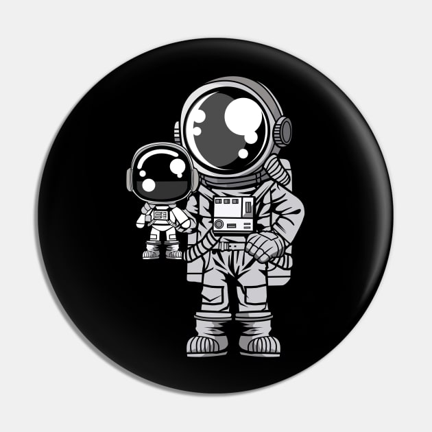 Astronaut and Doll Pin by ArtisticParadigms