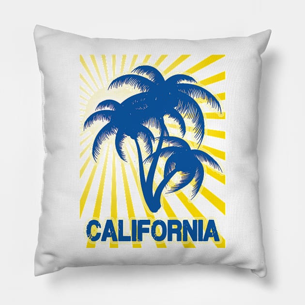 California Dreamin' Pillow by ginibrd