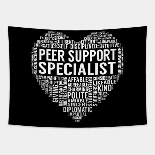 Peer Support Specialist Heart Tapestry