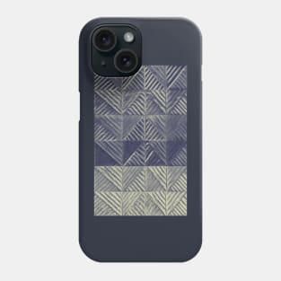 Muted triangles in blues Phone Case