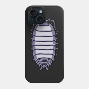 Grey milk back Porcellio laevis Phone Case