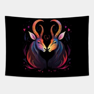 Antelope Valentine Day Tapestry