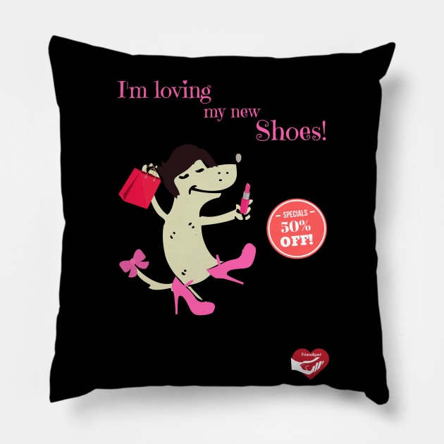 Fashionista Dog Pillow by Friendipets