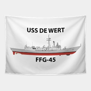 USS DE WERT - FFG-45 OH PERRY CLASS Tapestry