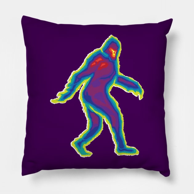 Heat Vision - Bigfoot Pillow by SevenHundred