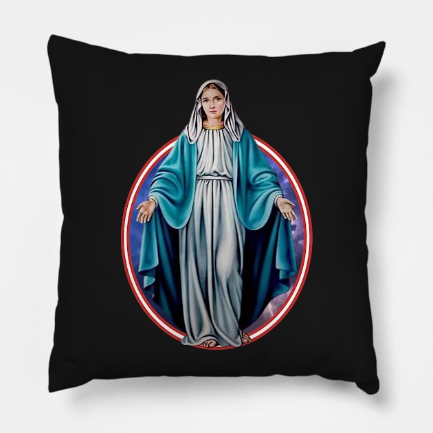 Our Lady Of Perpetual Help Mother Of God Virgin Mary Pillow by Designchristian