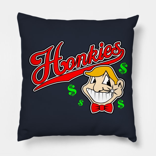 Caucasians Baseball Honkies Pillow by Fuzzy Bear