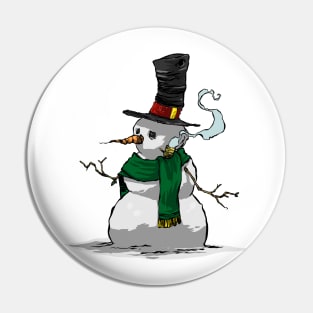 Snowman Pin