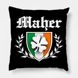 Maher Shamrock Crest Pillow