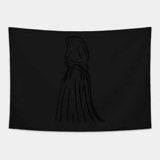 Hooded Figure Outline Tapestry