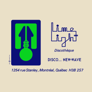 Vintage Retro Lime Light Disco Montreal T-Shirt