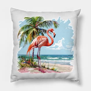 Flamingo Lovers Summer Vibes Pillow