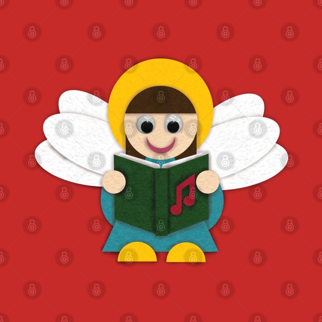 Christmas Felt Choir Angel by LMHDesigns