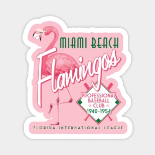 Miami Beach Flamingos Magnet