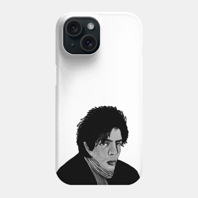 Syd Barrett from Pink Floyd Phone Case by camdelafu