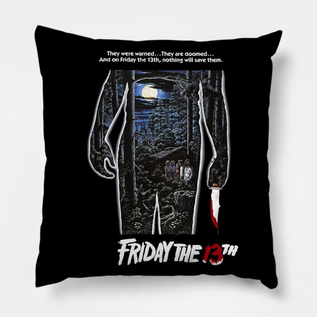 Friday the 13th Poster Pillow by pizowell