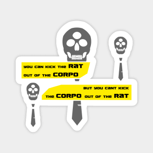 Cyber corpo skulls Magnet