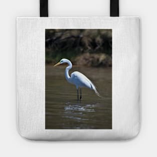 Green eyed Egret Tote