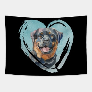 Rottweiler Portrait Tapestry