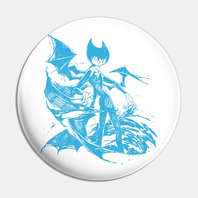 Bendy - Ink Demon Pin by Number 17 Paint