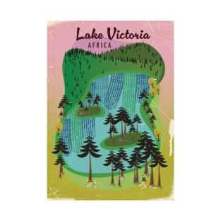 Lake Victoria Africa travel poster T-Shirt