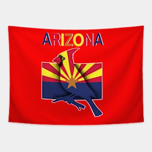 Red Cardinal Arizona Tapestry