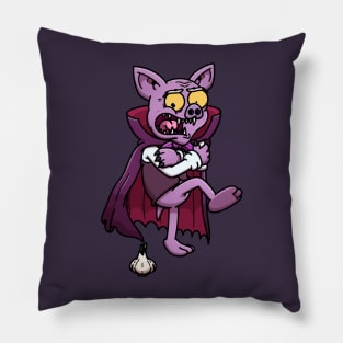 Scared Old Vampire Bat Pillow