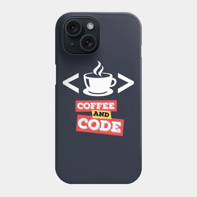 Coffee and Code Phone Case by MaxMeCustom