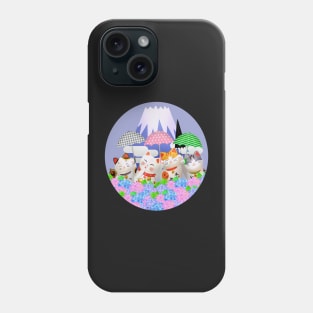 Maneki Neko Rainy Season Phone Case