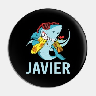 Funny Shark - Javier Name Pin