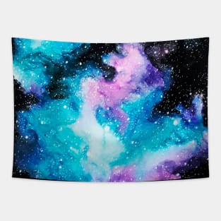 Watercolor Galaxy Tapestry