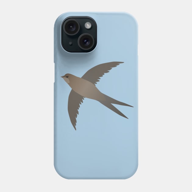 Common swift flying in the air Phone Case by Bwiselizzy