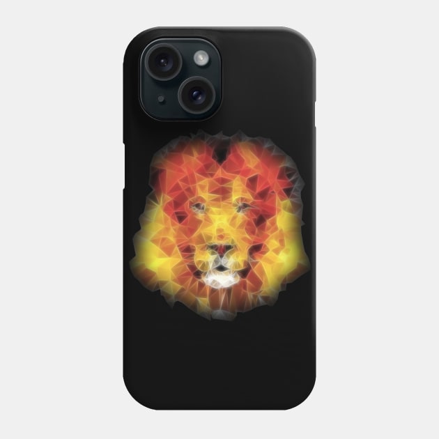 fractal lion Phone Case by Ancello